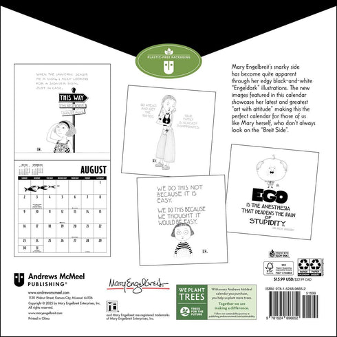 MARY ENGELDARK 2026 WALL CALENDAR